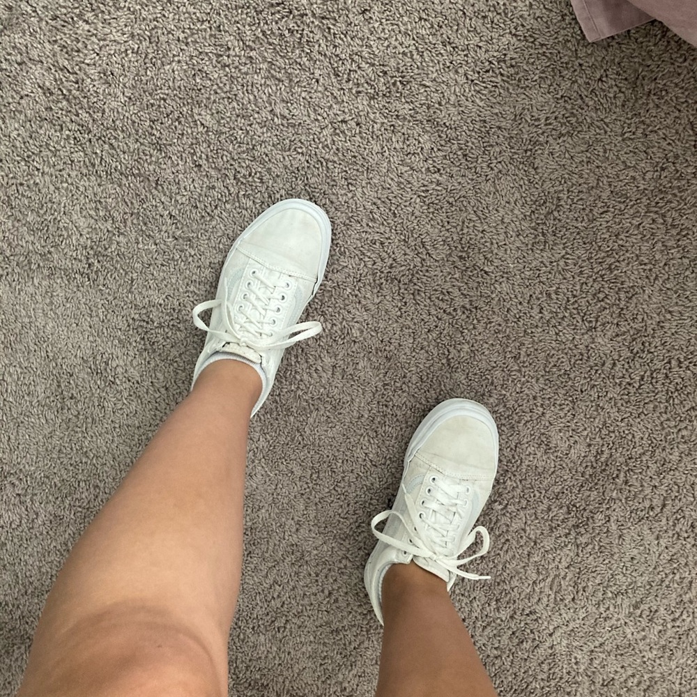 SOLD White Old Skool Vans